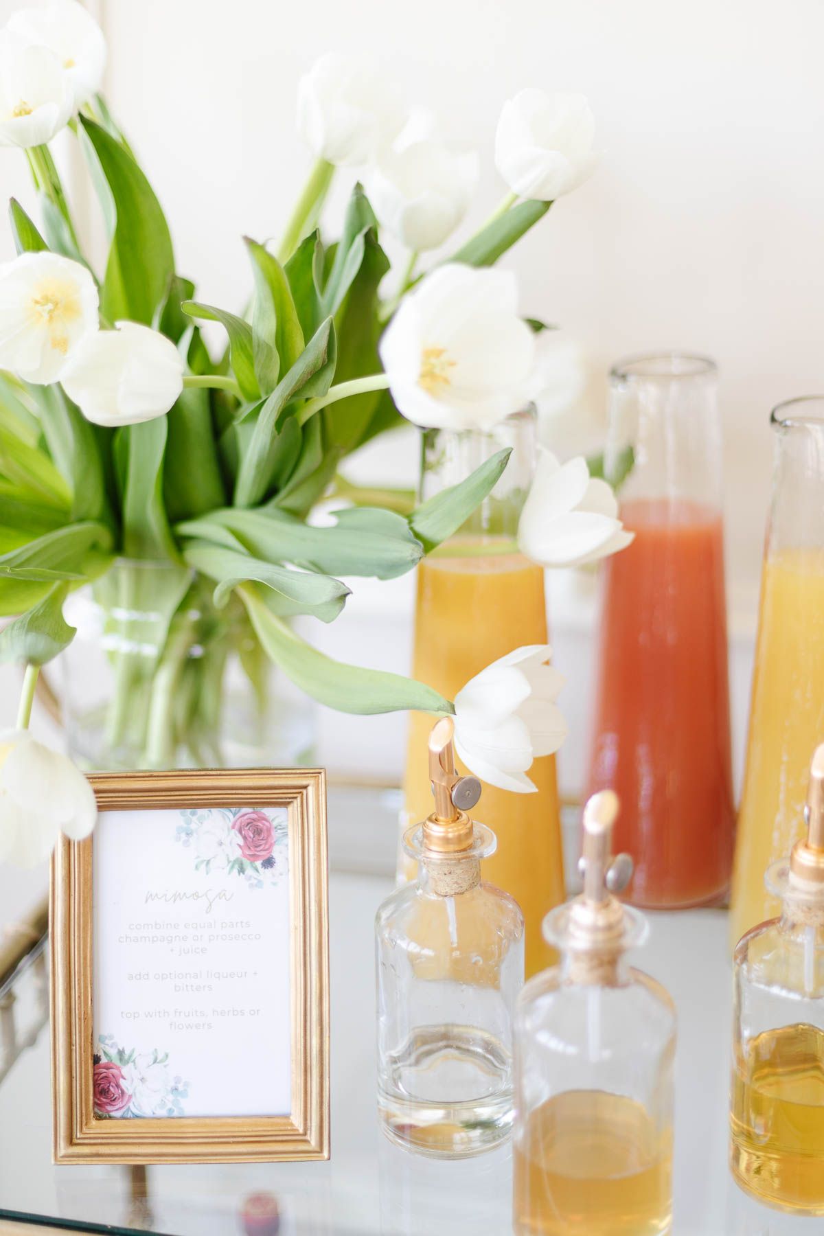 Mimosa Bar Ideas - Sweetheart Setup & Theme - Kelley Nan