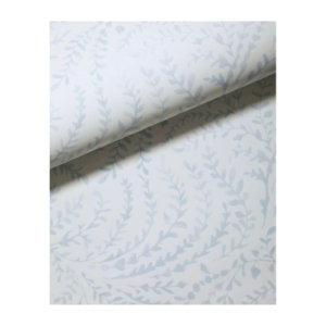 A roll of Serena and Lily wallpaper with a blue and white pattern.