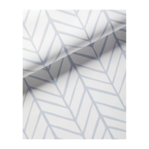 A white and gray chevron pattern on a sheet of paper, reminiscent of serena and lily wallpaper.