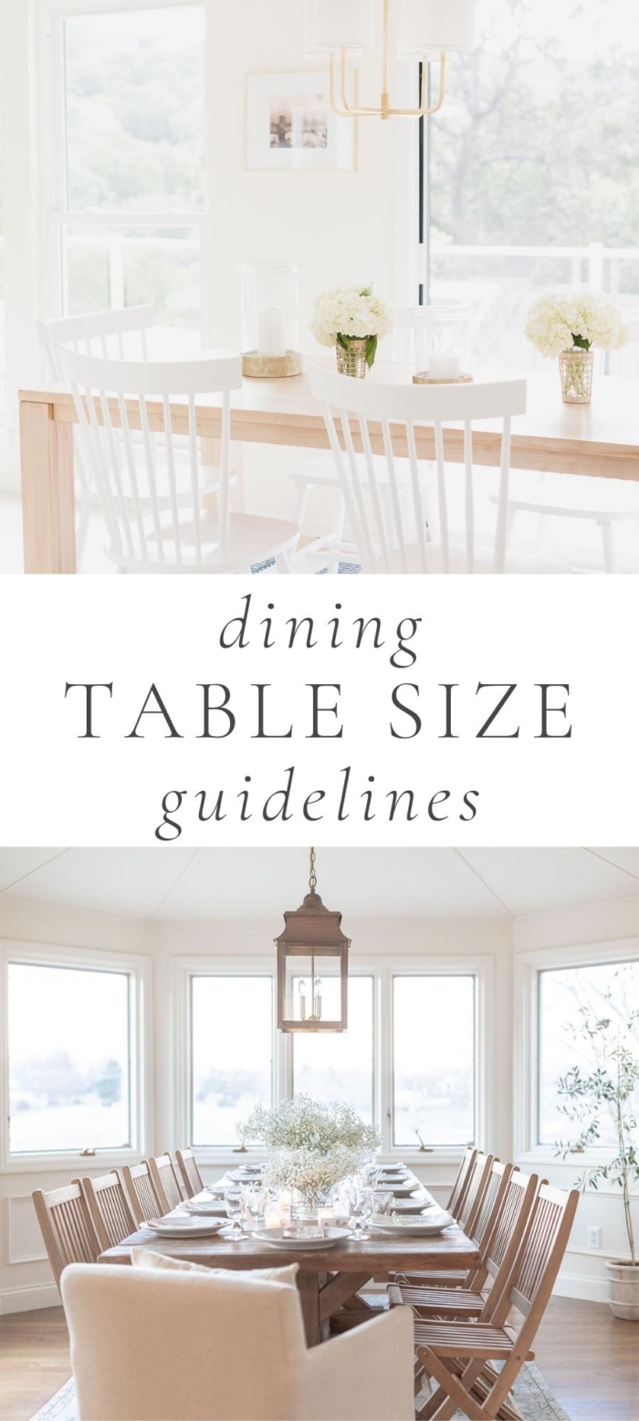 Dining Table Size Guidelines Julie Blanner