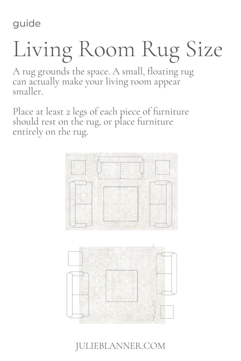 The Ultimate Rug Size Guide Julie Blanner