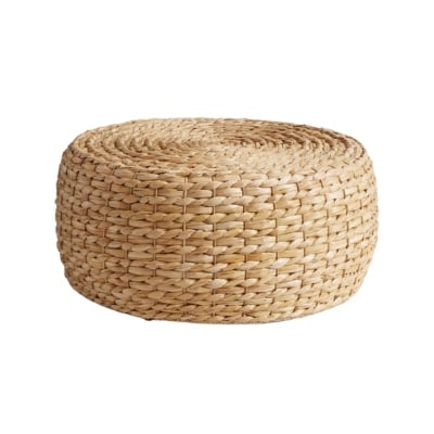 rattan coffee table on a white background