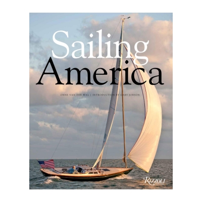 a decorative book called "Sailing America"