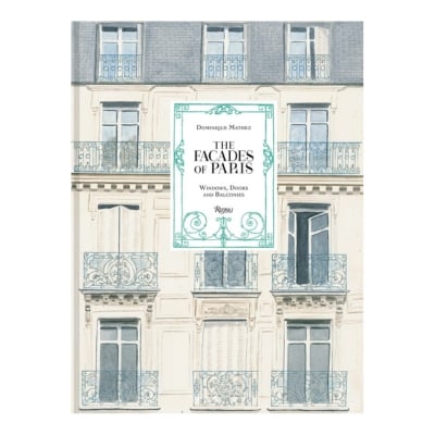 a travel coffee table book called "The Facades of Paris"