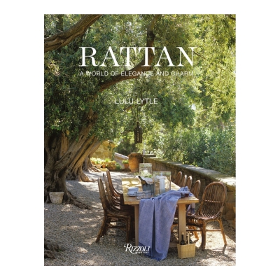 a coffee table book titled "Rattan"