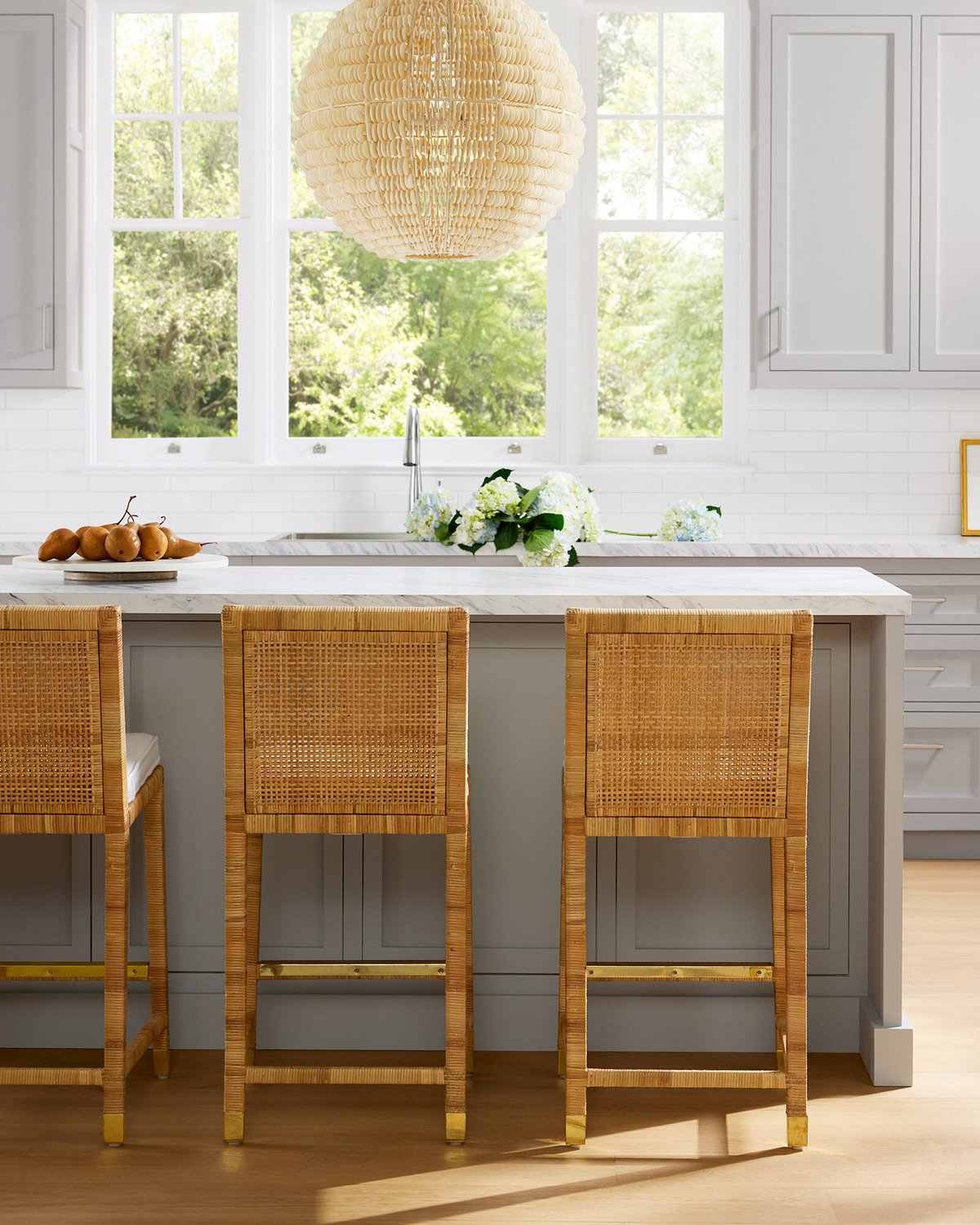 wicker kitchen island stools