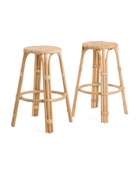 76cm Keilani Rattan Bar Stool  Rattan bar stools, Bar stools, Rattan  counter stools