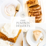 15 easy pumpkin desserts.
