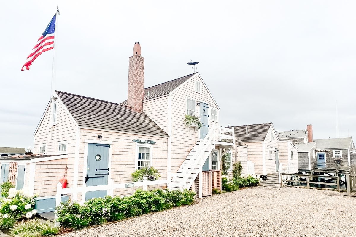 A weathered cottage on nantucket