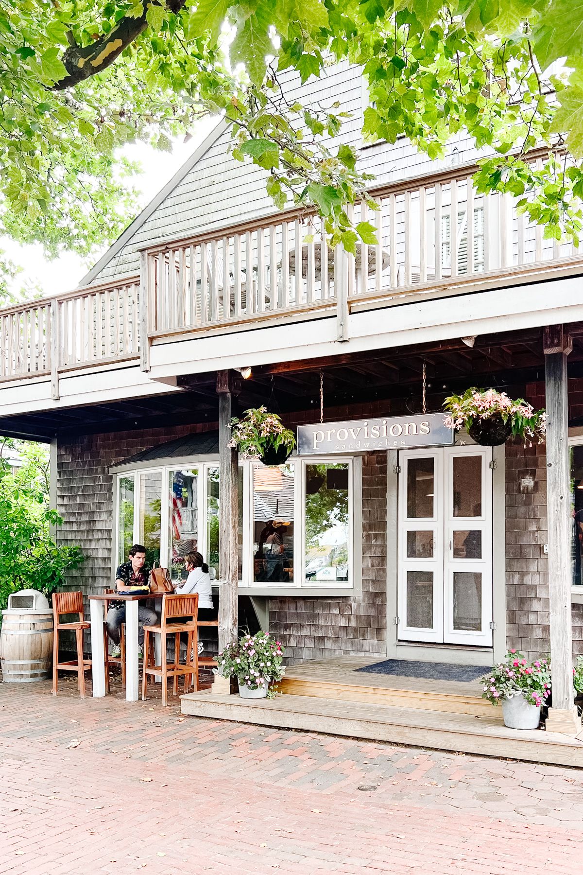 A weathered storefront on nantucket