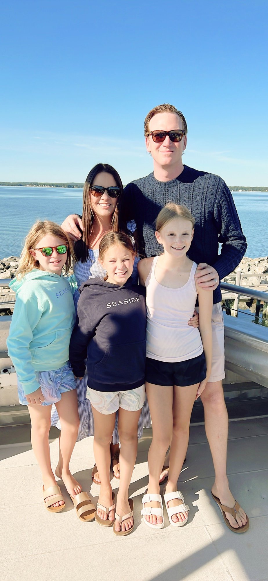 A family of five vacationing on Martha's Vineyard