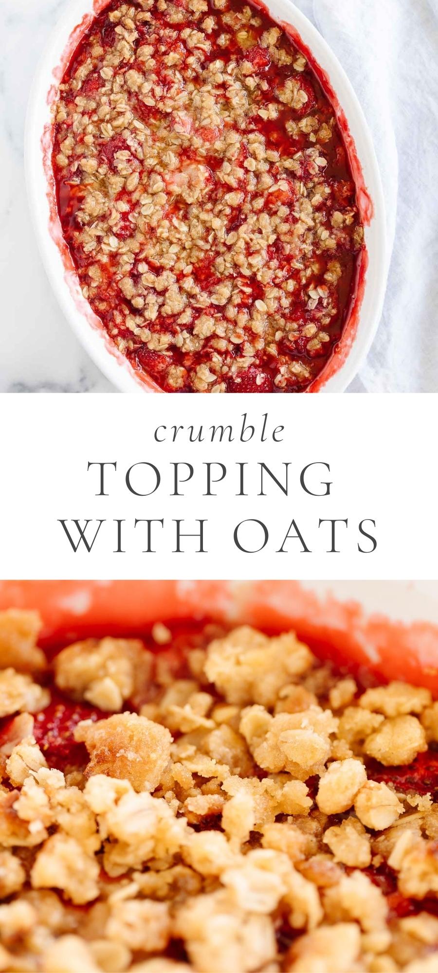 Crumble Topping With Oats