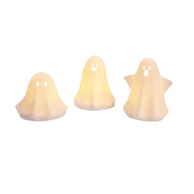 White light up ghost figurines in an Amazon Halloween shopping guide