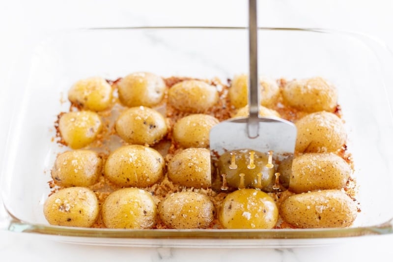 Crispy Parmesan Roasted Potatoes | Julie Blanner