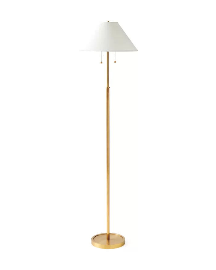 brass floor lamp