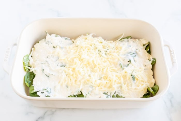 Creamy Baked Chicken and Spinach | Julie Blanner