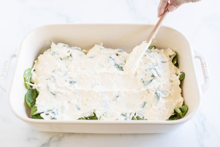 Creamy Baked Chicken and Spinach | Julie Blanner