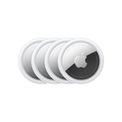 A set of four apple logos on a white background for Black Friday promotions.