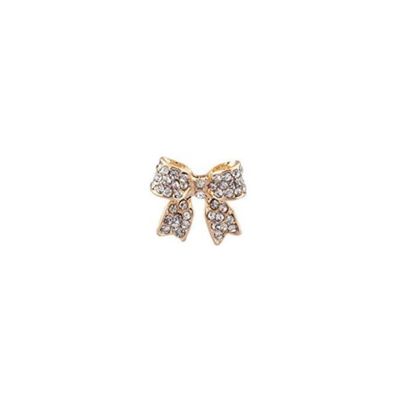 gold bow earrings