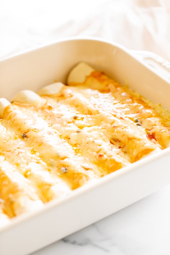 Three Ingredient Cheese Enchiladas | Julie Blanner