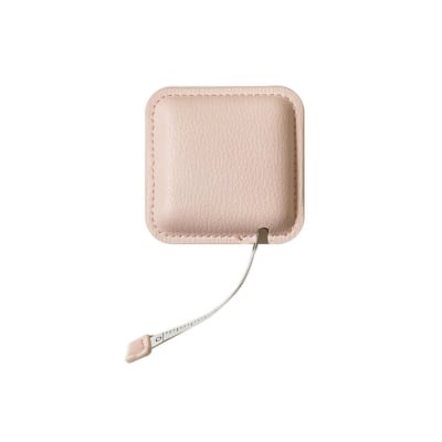 An Amazon pink leather case with a cord attached to it for your gadgets.