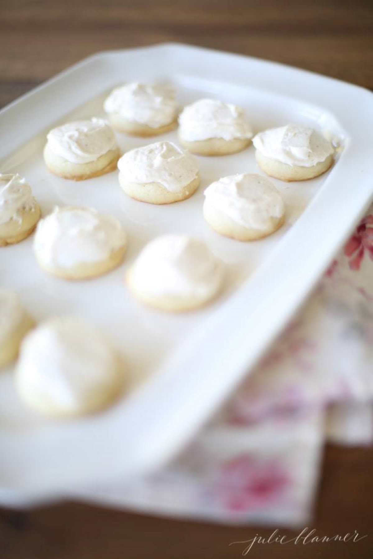 brown butter sugar cookies with brown butter frosting