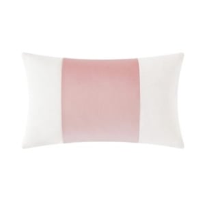 pink and white striped amazon pillow cover
