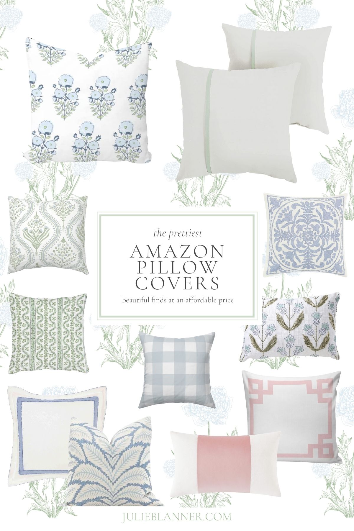 Affordable Blue & White Pillow Combos