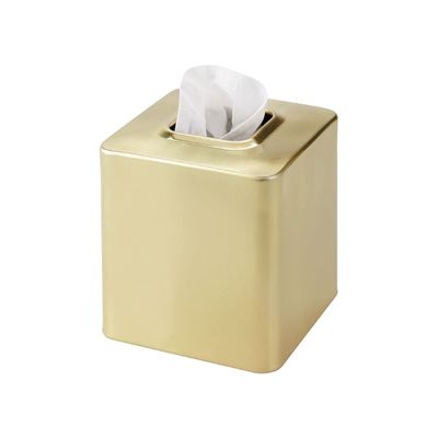 a brass tissue box cover