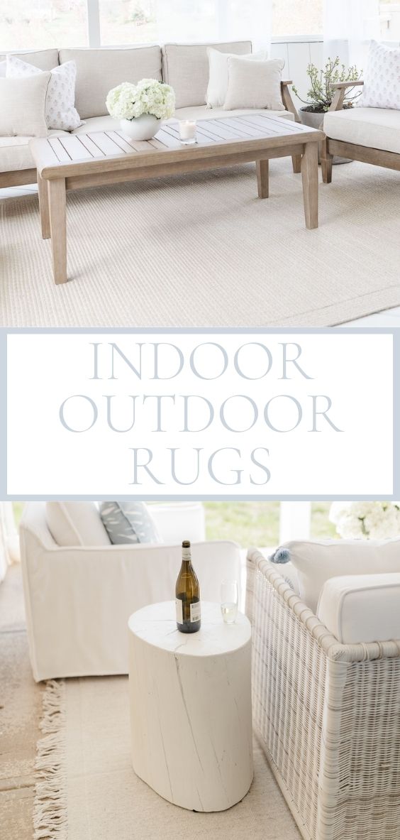 Title Page showing Indoor and Outdoor Rugs.