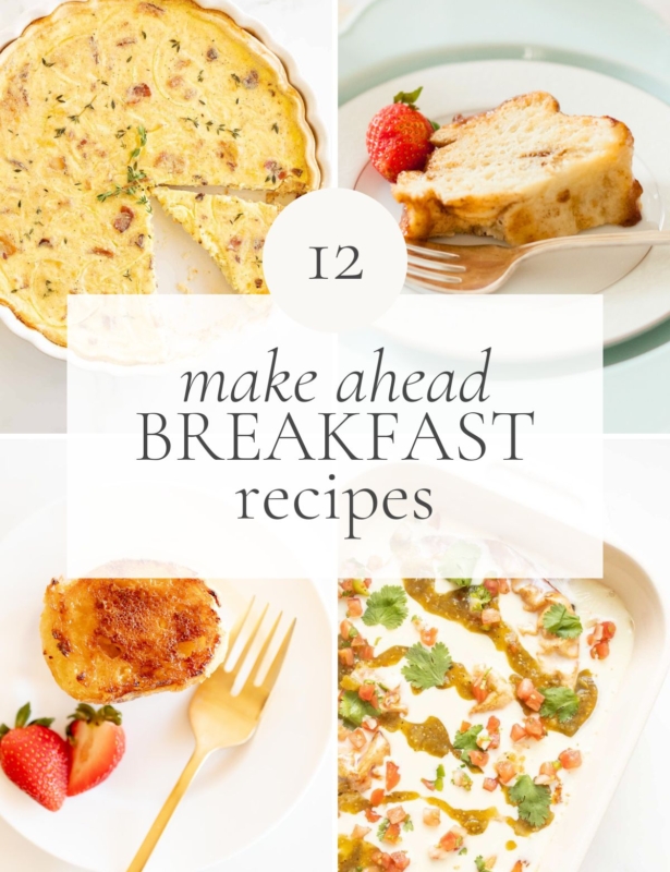 collage of breakfast recipes
