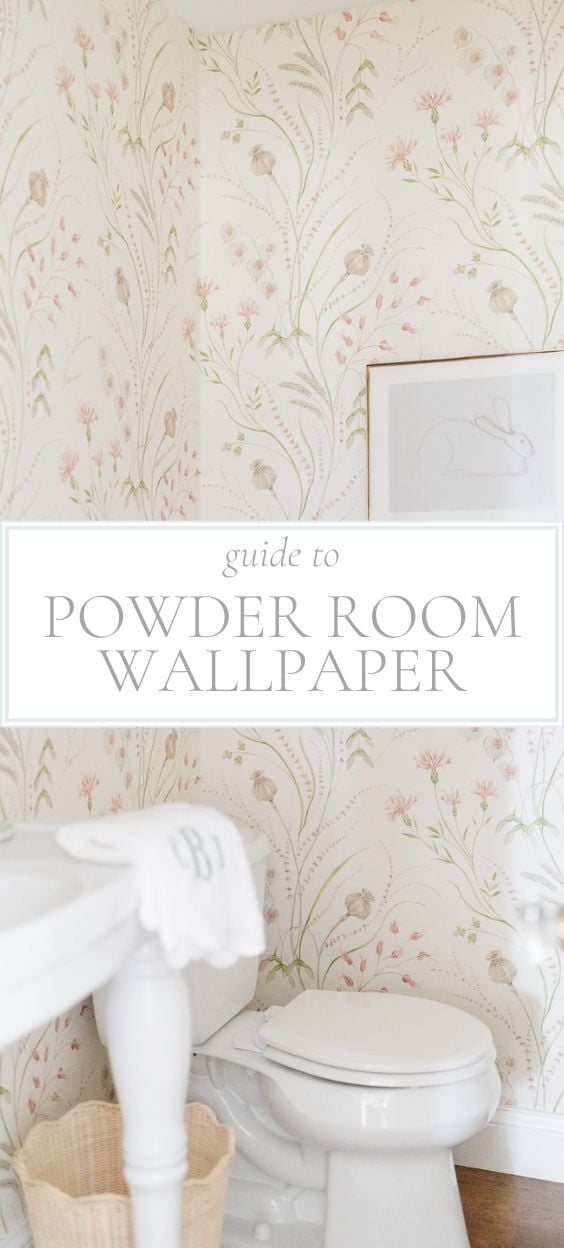 Guide to powder room wallpaper.