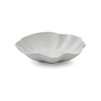 gray scallop bowl