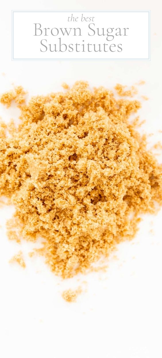 On a marble counter there is brown sugar.