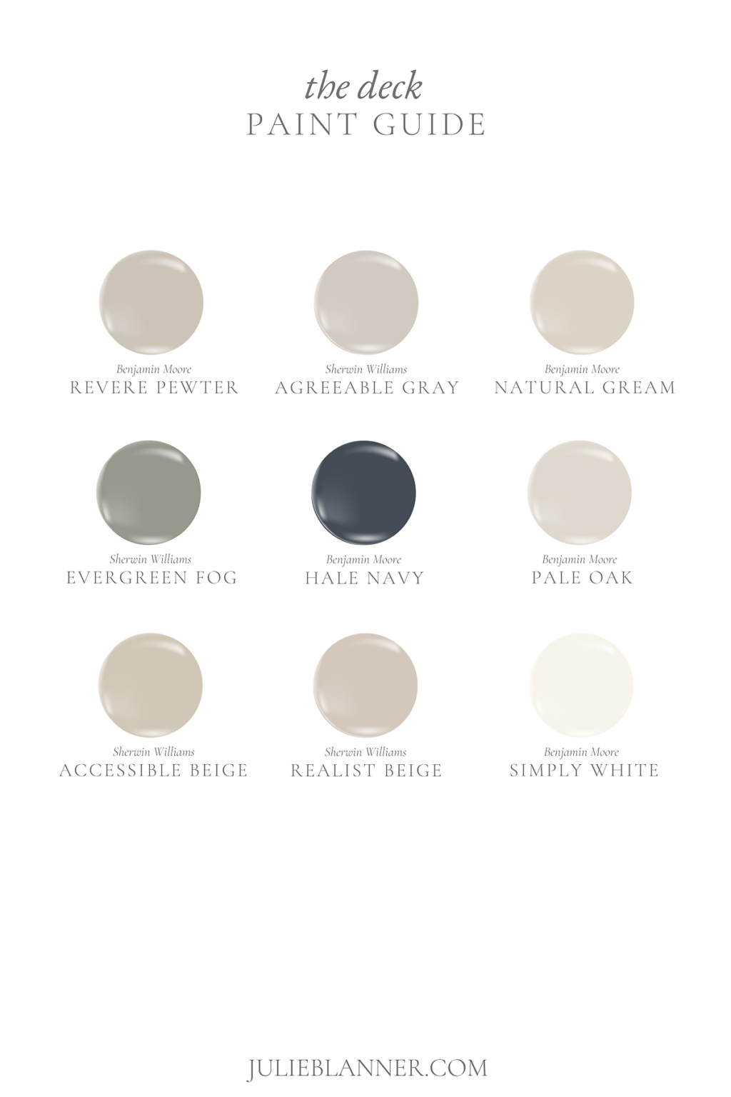 9 Perfect Deck Paint Colors Julie Blanner