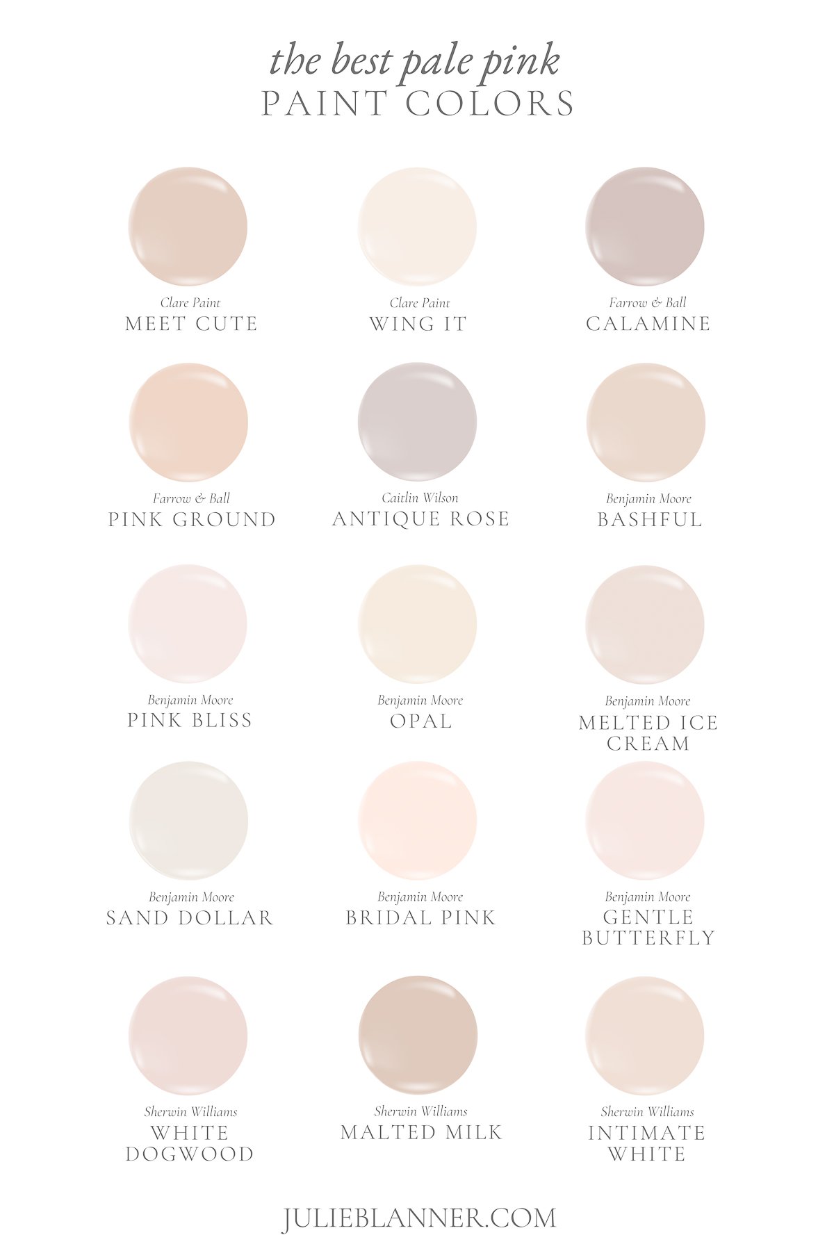 Benjamin Moore Pink Bliss Paint Color Schemes