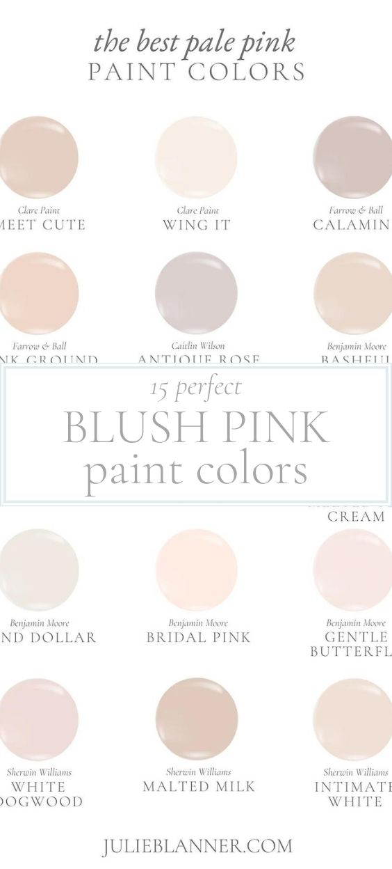 15 Perfect Blush Pink Paint Colors | Julie Blanner