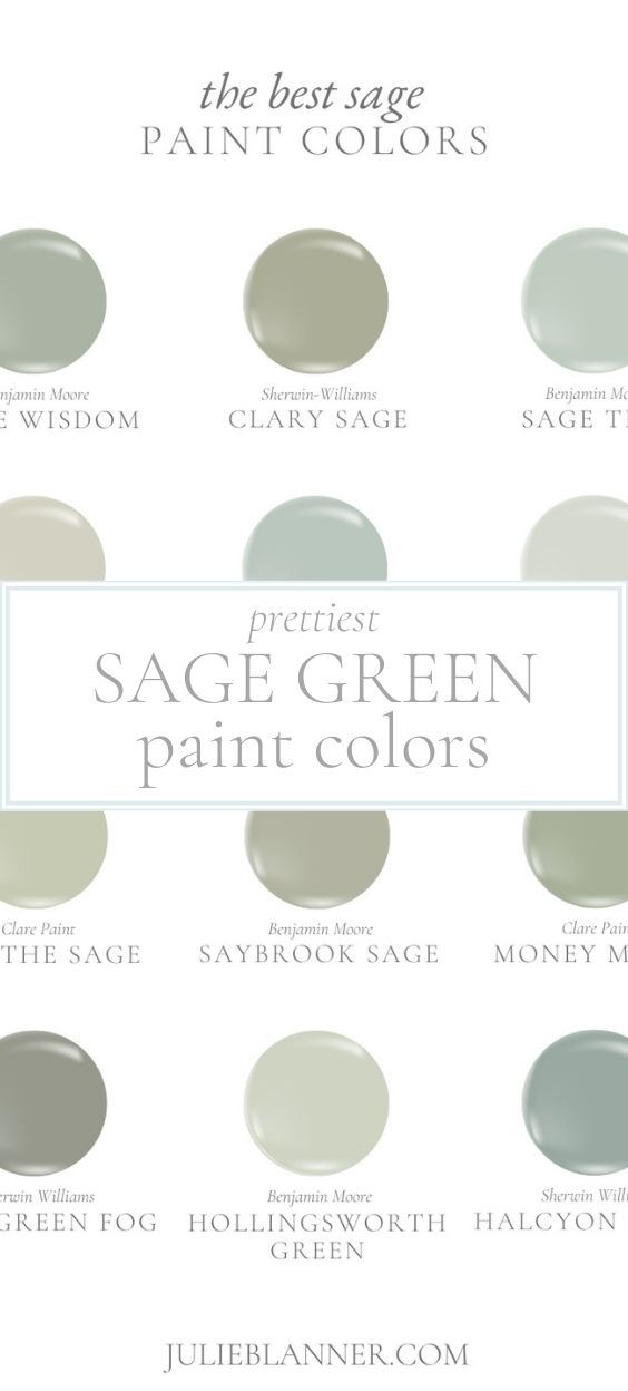 circles of varying shades of sage green