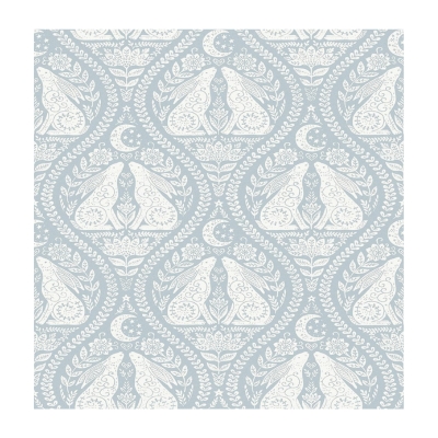 Blue and white patterned Amazon wallpaper.