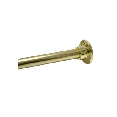 polished brass shower curtain rod