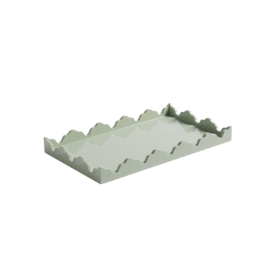 a green scalloped tray from Julia Berolzheimer for Target