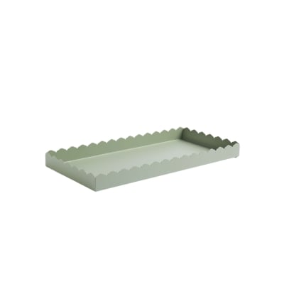 a green scalloped tray from Julia Berolzheimer for Target