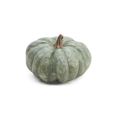 a green resin faux pumpkin