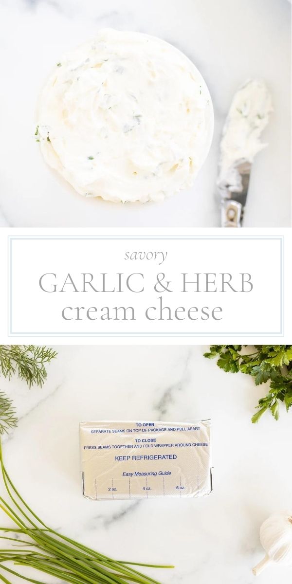 garlic and herb cream cheese pin