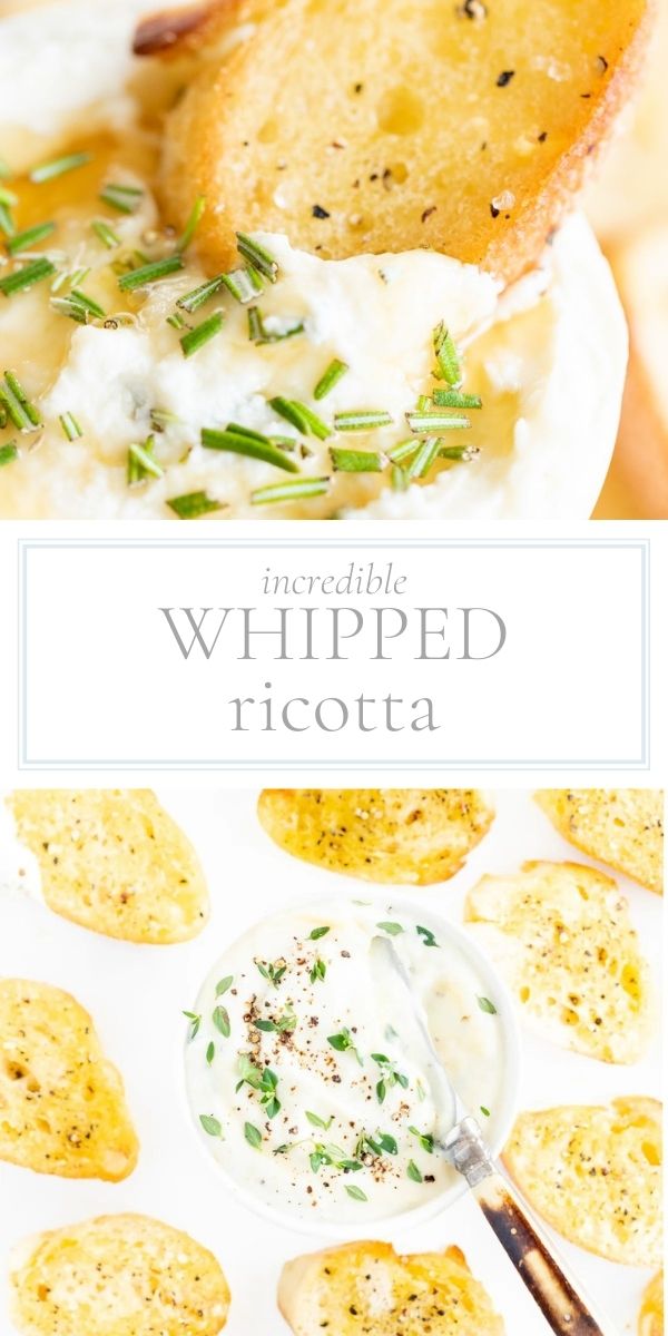 A bowl of whipped ricotta with crackers.