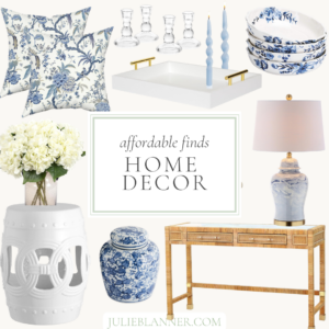 Affordable finds home decor.
