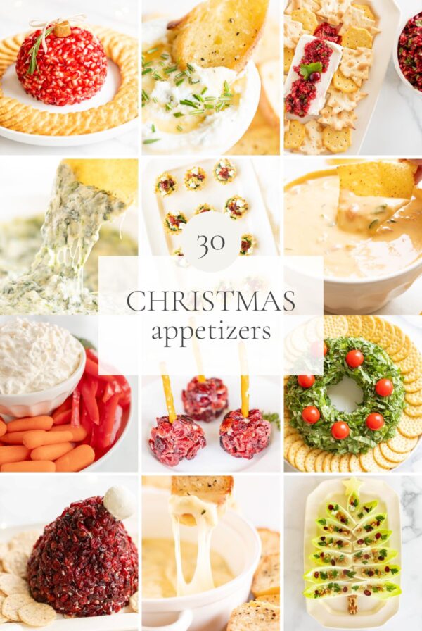 Enjoy 30 festive and delectable Christmas appetizers perfect for the holidays.