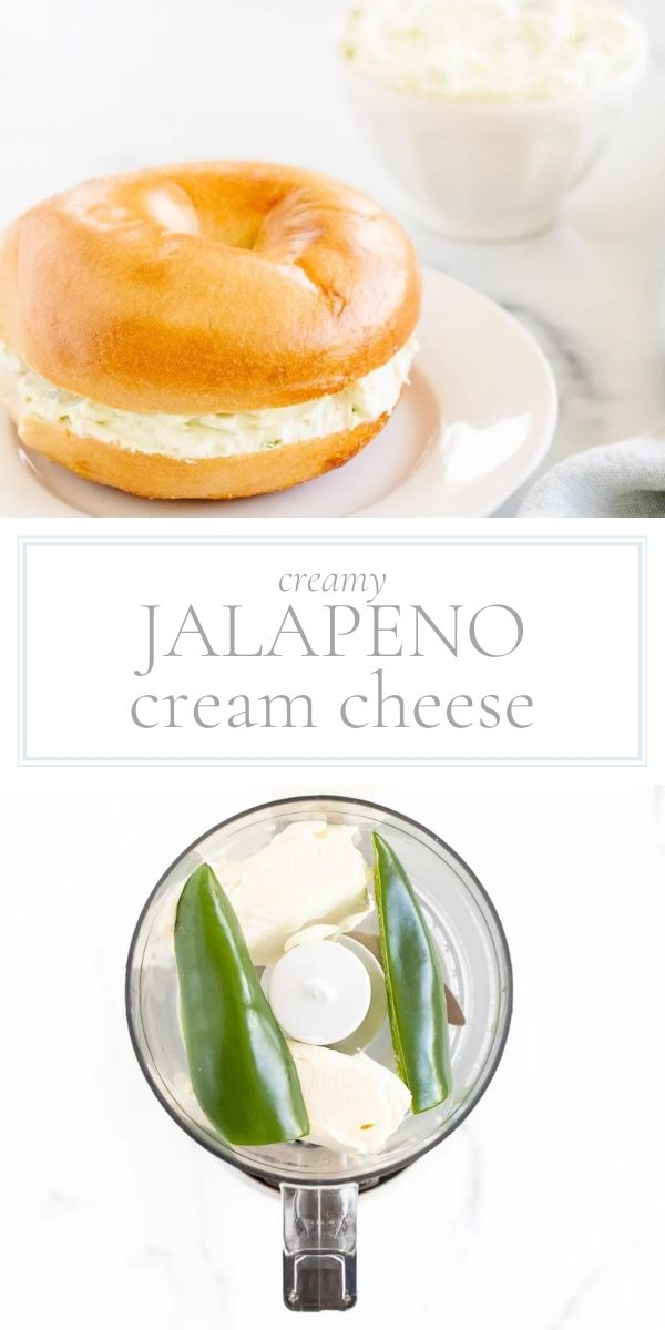 A tantalizing combination of jalapeno cream cheese and authentic jalapeno peppers spread generously over a freshly baked bagel.