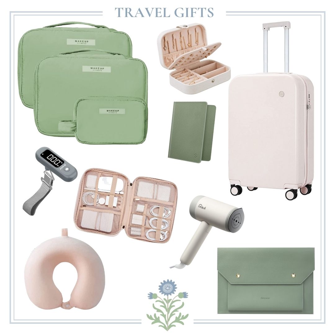 A curated selection of travel items perfect for gift ideas.