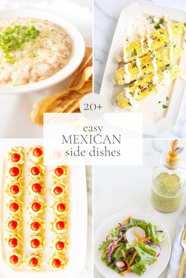 Explore a variety of delectable Mexican side dishes, featuring over 20 flavorful options.